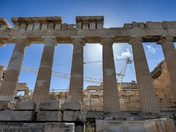 The Parthenon on the Acropolis of Athens (2026): Official 30€ ticket info with hhticket.gr booking and South Slope entrance details.